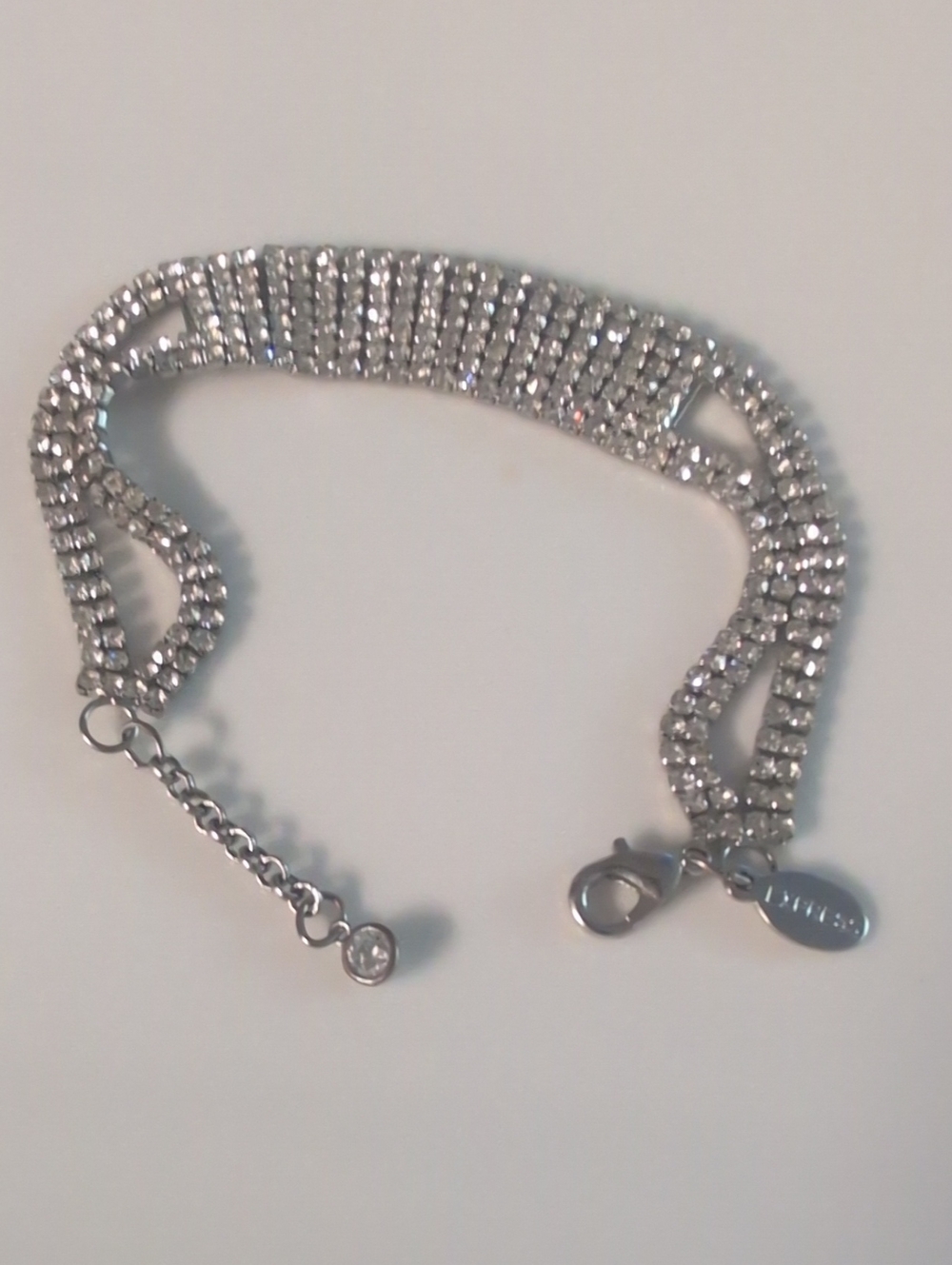 Express Crystal Pavé Silver-Tone Women's Bracelet